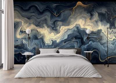 fire in the water Wall mural