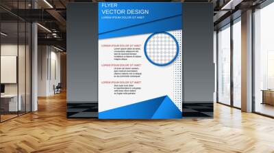 Flyer vector template Wall mural