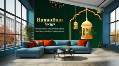 Ramadan Kareem traditional Islamic festival background religion. Wall mural