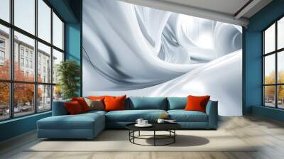 abstract background with waves Wall mural