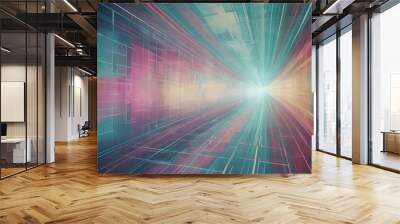 abstract background with lines Wall mural