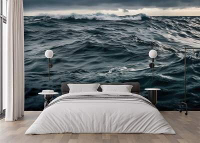 Sea waves on the horizon Wall mural