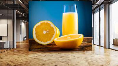 yellow grapefruit juice Wall mural