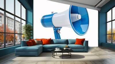 megaphone isolated on white background Wall mural