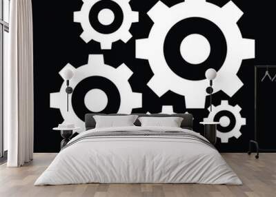 Cogwheel Icon Wall mural