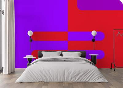 ABF   icon 2 color combination mixture Wall mural