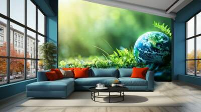 Protect the planet and its environment. The world we live in is like a meadow, and we must conserve its beauty and life.  Wall mural