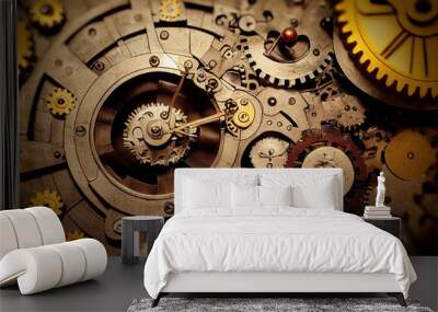 close up of mysterious clock Wall mural