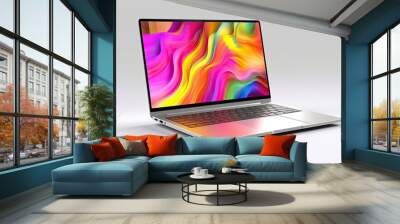 laptop colorful screen Wall mural