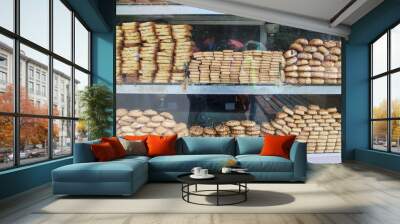 Cookies in a shop Wall mural