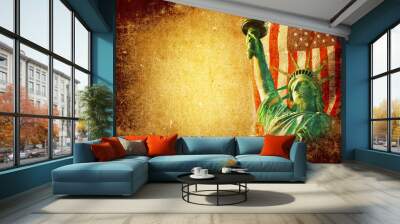 America grunge background Wall mural