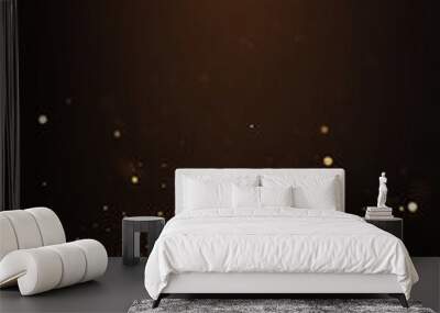 Golden particle bokeh background light particle effect wallpaper design Wall mural