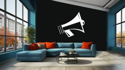 Megaphone speaker icon vector illustration announce symbol design Wall mural