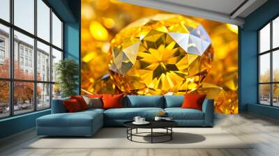 yellow sapphires texture background Wall mural