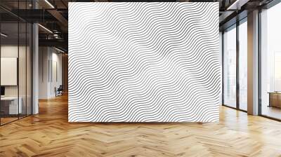 Abstract background with lines of variable thickness. Halftone effect line pattern.  Grunge wave pop art texture for poster, banner, sites, business cards, cover, postcard, design, labels, stickers Wall mural