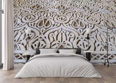 moroccan wall pattern, photo as background Wall mural