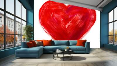 watercolor heart. concept - love, relationship, art, painting Wall mural