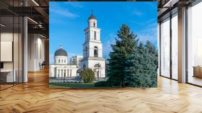 The Metropolitan Cathedral Nativity of the Lord, the main cathedral of the Moldovan Orthodox Church in Central Chisinau, Moldova Wall mural