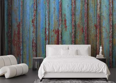 Dark old metal iron rust texture Wall mural