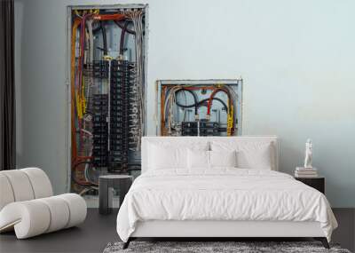 Voltage switchboard with circuit breakers electrical Wall mural