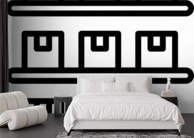 Stack Outline Icon Wall mural