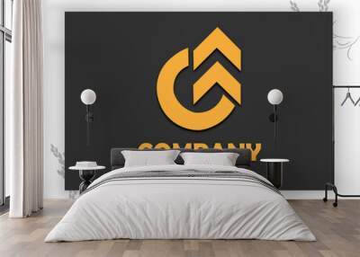 Minimal Company Logo Template. Wall mural