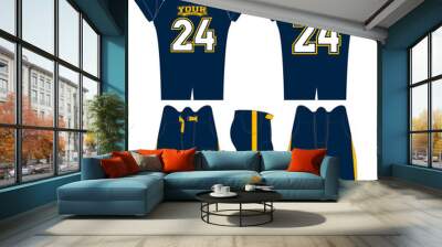 American Football jersey design with an elegant edgy and wild look. Football gear template mockup perfect fit for all sports. The designs that go on casual wear, shirts, fashions apparels, and all kin Wall mural