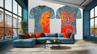 DRAGON FLY ETHNIC STYLE SHIRT Wall mural