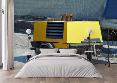 Jackhammer machine with compressor Wall mural