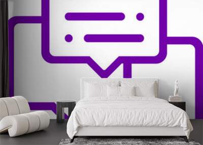 vector bubble Wall mural