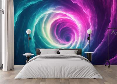 Colorful spiral background Wall mural