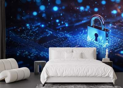 Comprehensive Login Data Security and Cybersecurity: Advanced Password Protection, Encryption, Digital Privacy, Cyber Threat Defense, Identity Safeguarding, Secure Access Management, and Network Secur Wall mural