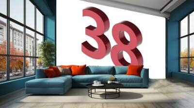 3d number isolated texture background illustration render Wall mural