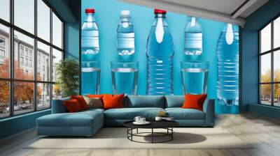 bottles of water Wall mural