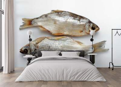 vobla, two dried salted fish Wall mural