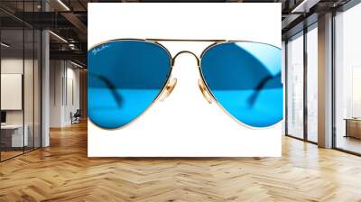 Transparent isolated sunglasses design for summer  Wall mural