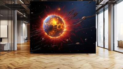 planet in space Wall mural