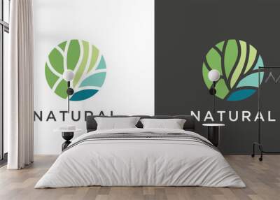 Leaf logo inspiration  Wall mural