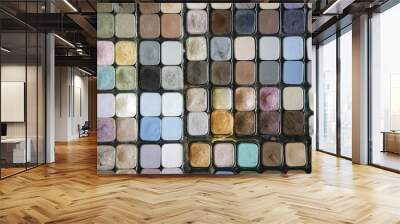 Palette of make up colors Wall mural