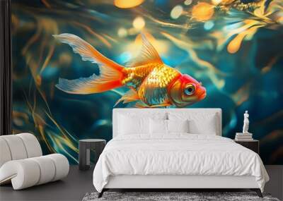 fish in aquarium Wall mural