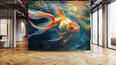 fish in aquarium Wall mural