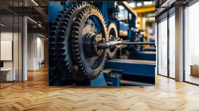 gear wheels in a factory Wall mural