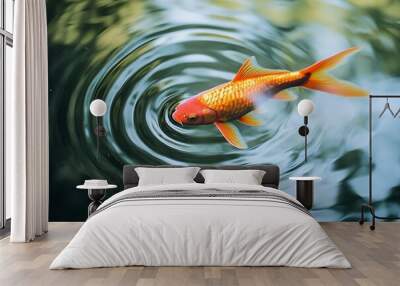 goldfish in aquarium Wall mural