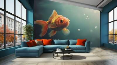 goldfish in aquarium Wall mural