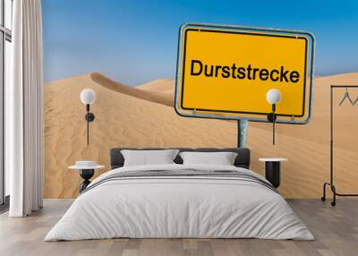 durststrecke Wall mural