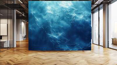 A background with a gradient from light to dark, with the lightest point being a blank blue space. Wall mural