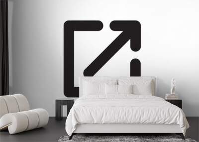 box arrow icon Wall mural