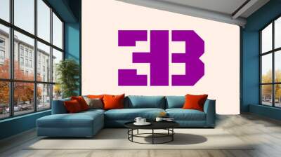 EB or BE Letter Initial Logo Design, Vector Template Wall mural