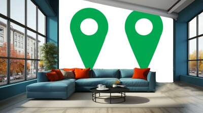 GPS map location icon Wall mural