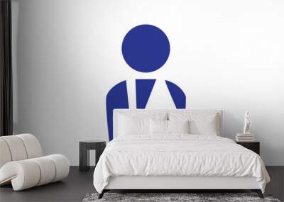 injured man icon Wall mural